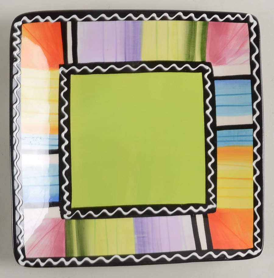 Serape Dessert Luncheon Plate by Certified International-1