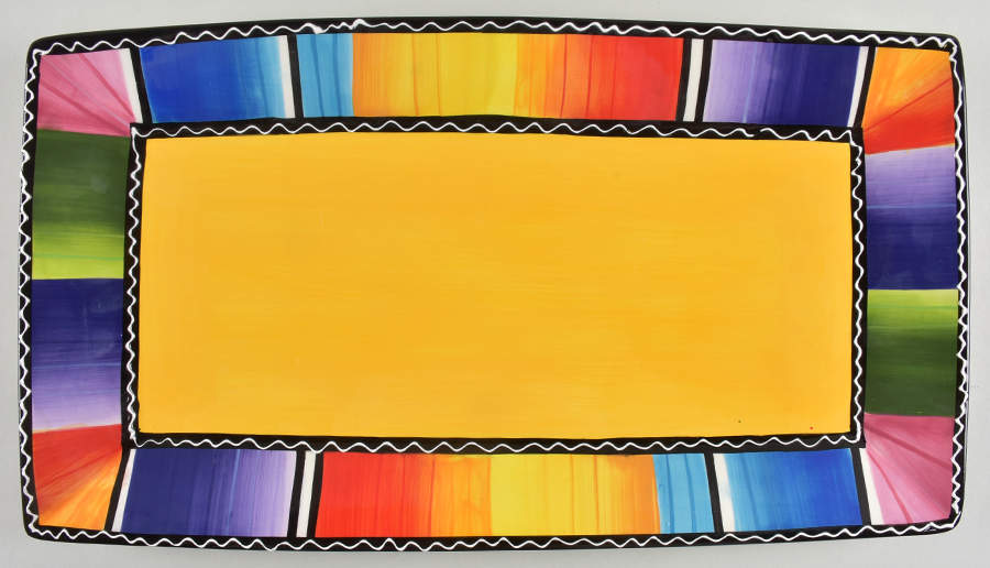 Serape 18" Rectangular Serving Platter by Certified International-1