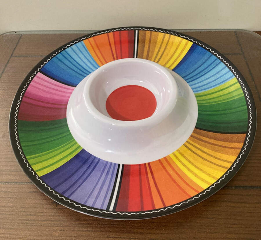 Serape 1 Piece Melamine Chip & Dip by Certified International-1