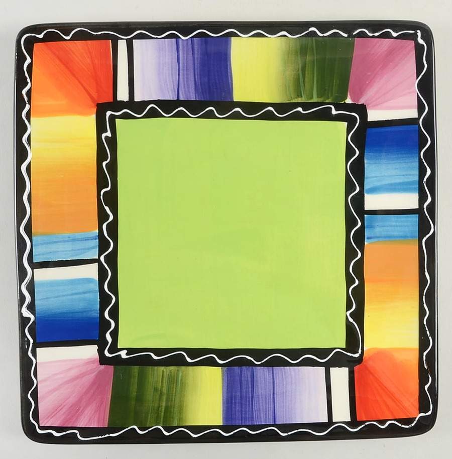 Serape Square Salad Plate by Certified International-1