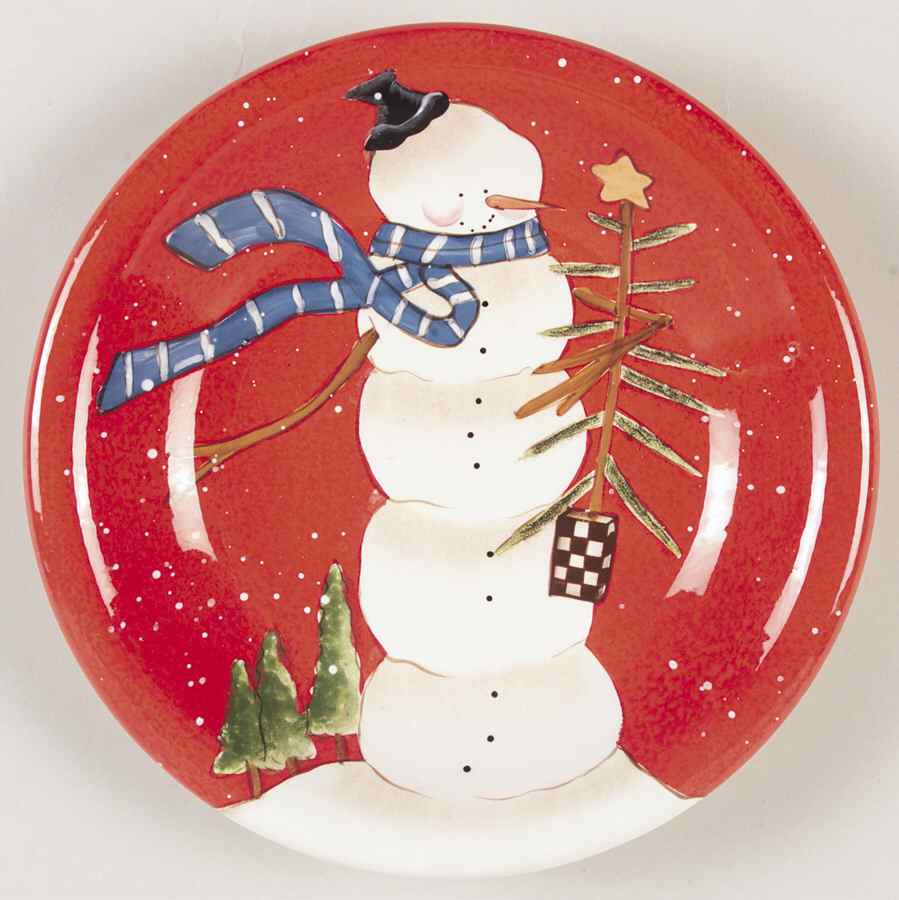 Hilltop Snowman Salad Plate by Certified International-1