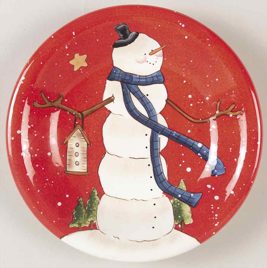 Hilltop Snowman Salad Plate by Certified International-1