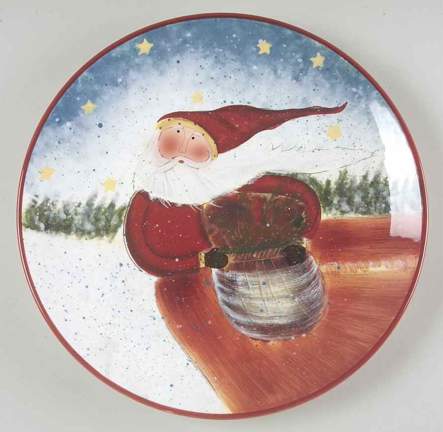 Enchanted Santa Dinner Plate by Certified International-1