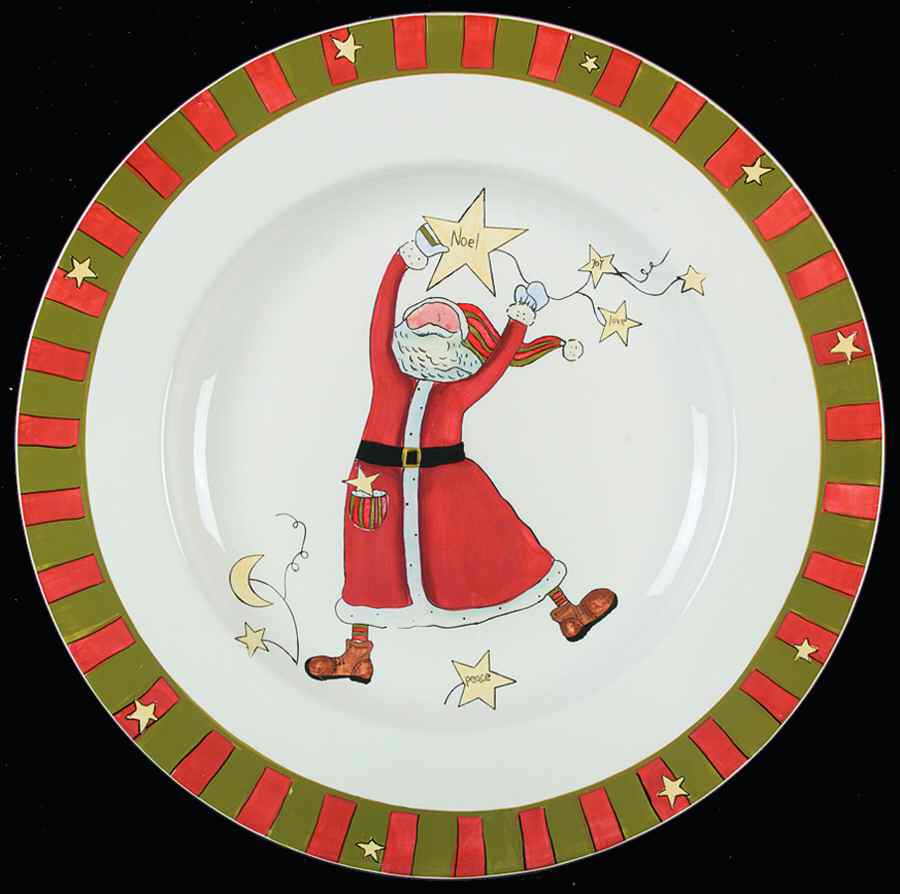 Celebrate Santa 16" Chop Plate (Round Platter) by Certified International-1