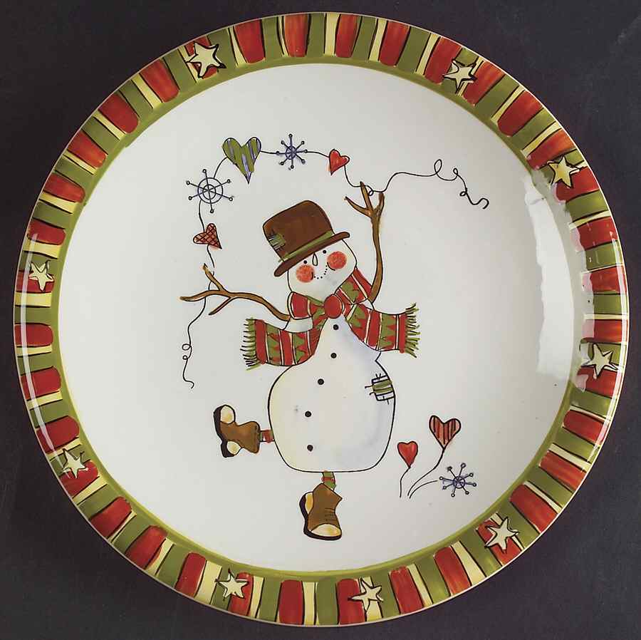 Celebrate Snowman Salad Plate by Certified International-1