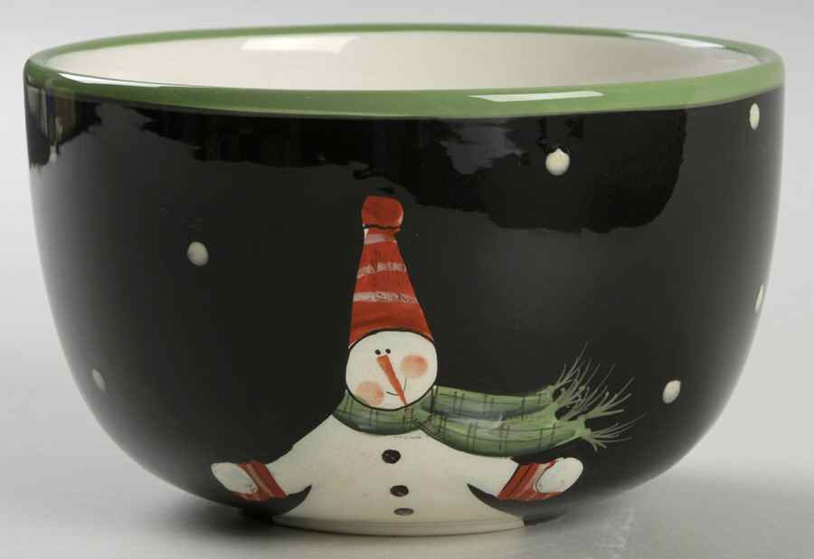 Juggling Snowman Individual Ice Cream Dish by Certified International-1