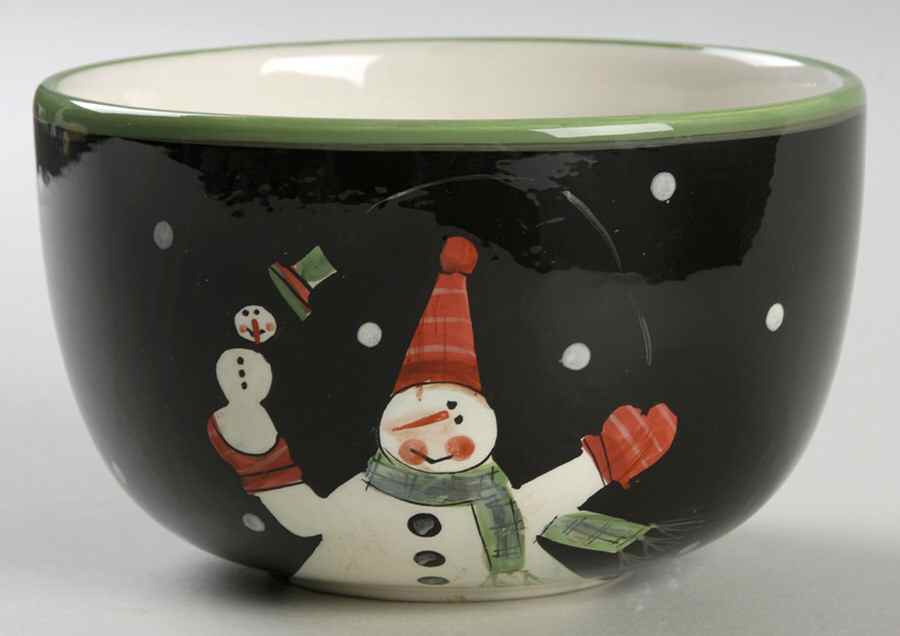 Juggling Snowman Individual Ice Cream Dish by Certified International-1