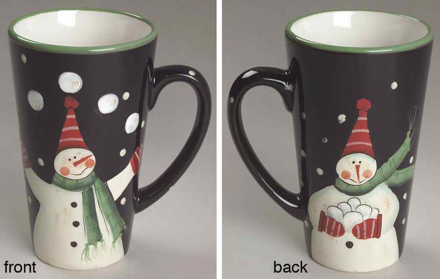 Juggling Snowman Latte Mug by Certified International-1