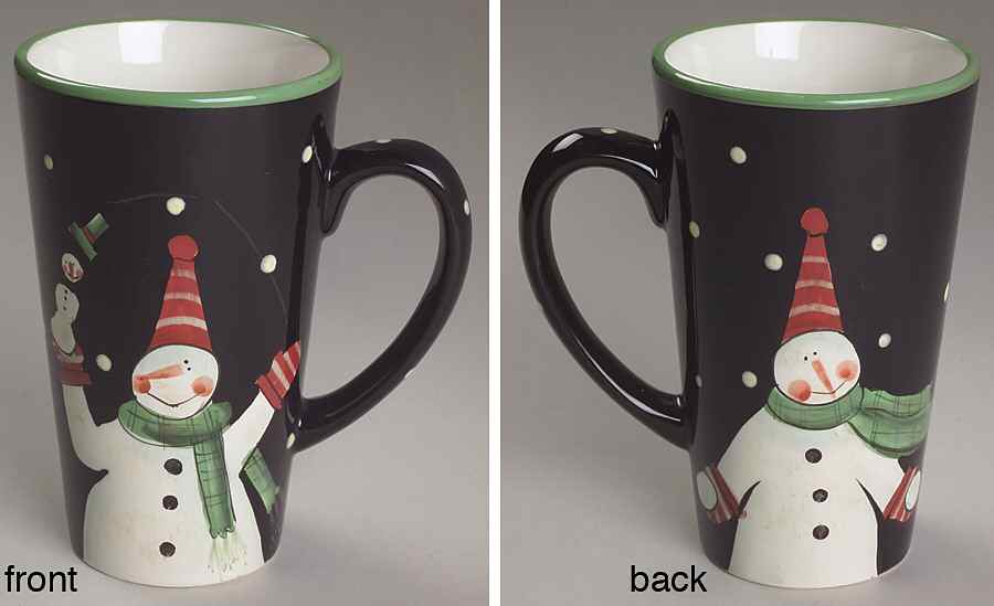 Juggling Snowman Latte Mug by Certified International-1