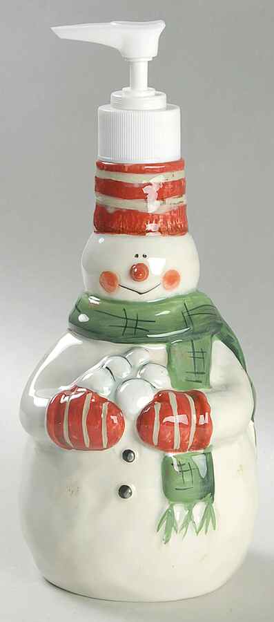 Juggling Snowman Figural Lotion Dispenser by Certified International-1