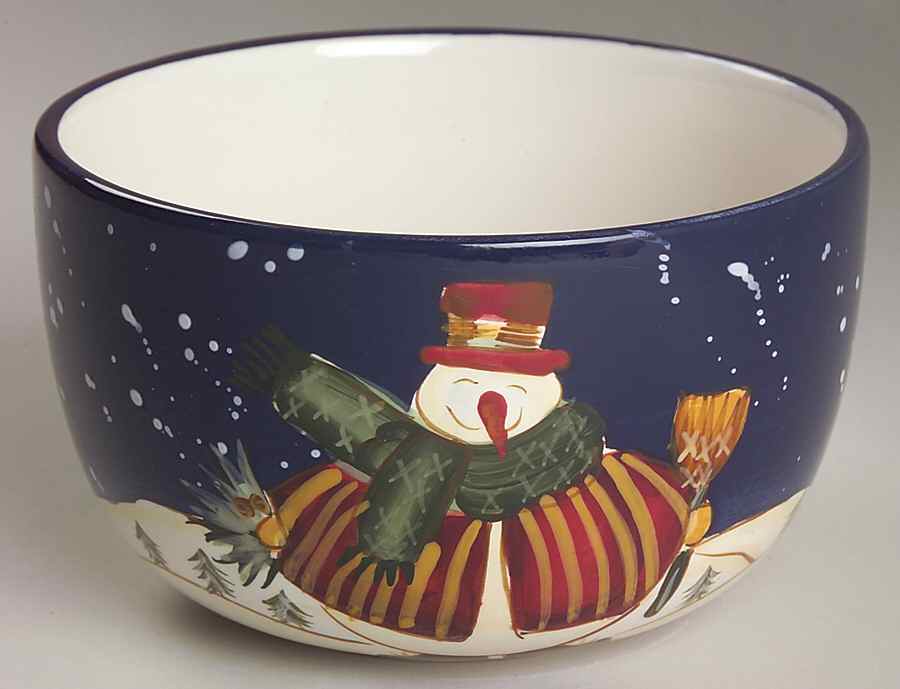 Top Hat Snowman Individual Ice Cream Dish by Certified International-1