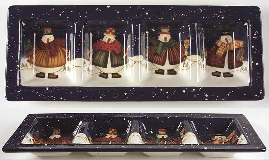 Top Hat Snowman 4 Part Relish by Certified International-1