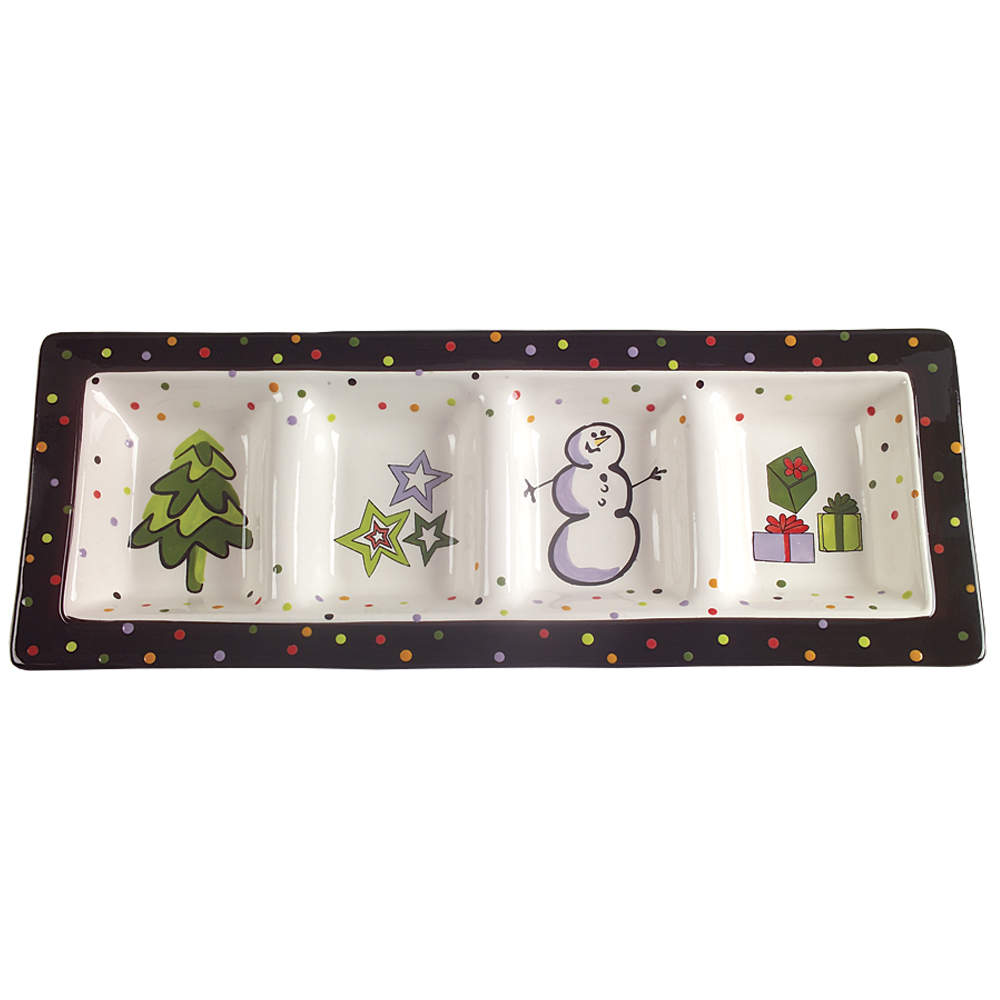 Confetti Snowman 4 Part Relish by Certified International-1
