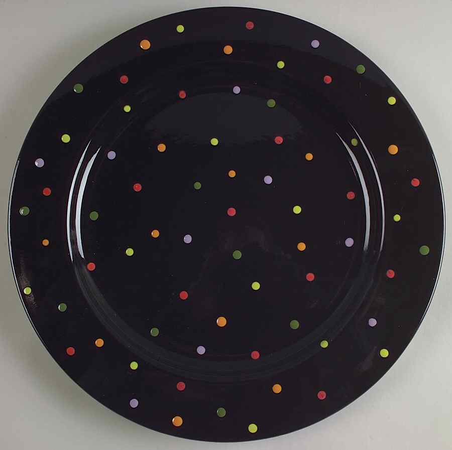 Confetti Snowman 13" Chop Plate (Round Platter) by Certified International-1