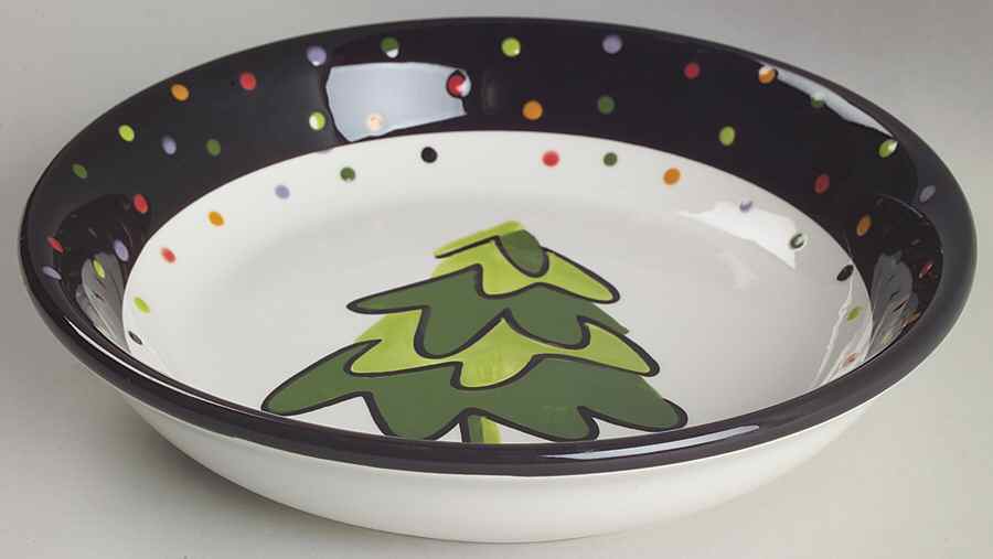 Confetti Snowman 9" Individual Pasta Bowl by Certified International-1