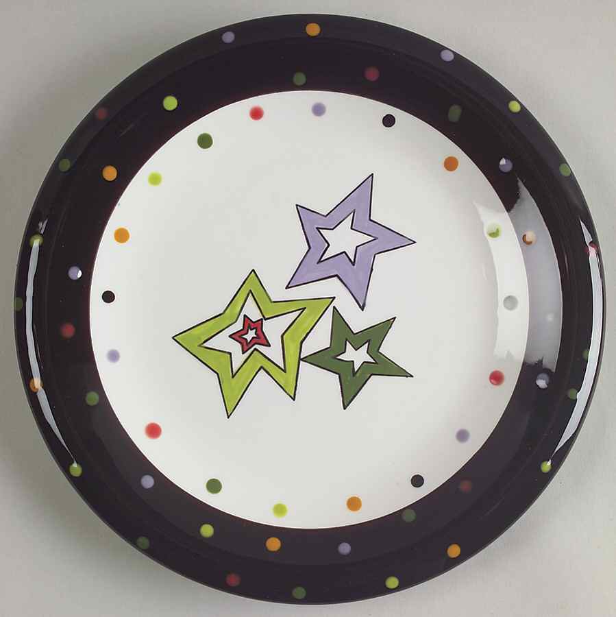 Confetti Snowman Salad Plate by Certified International-1