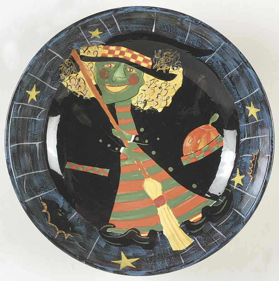 Roly Poly Halloween 13" Pasta Serving Bowl by Certified International-1