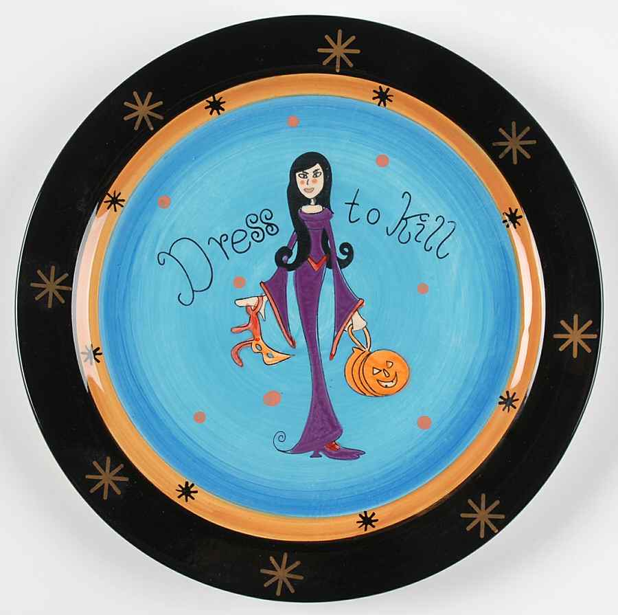 Vampy Halloween Salad/Dessert Plate by Certified International-1