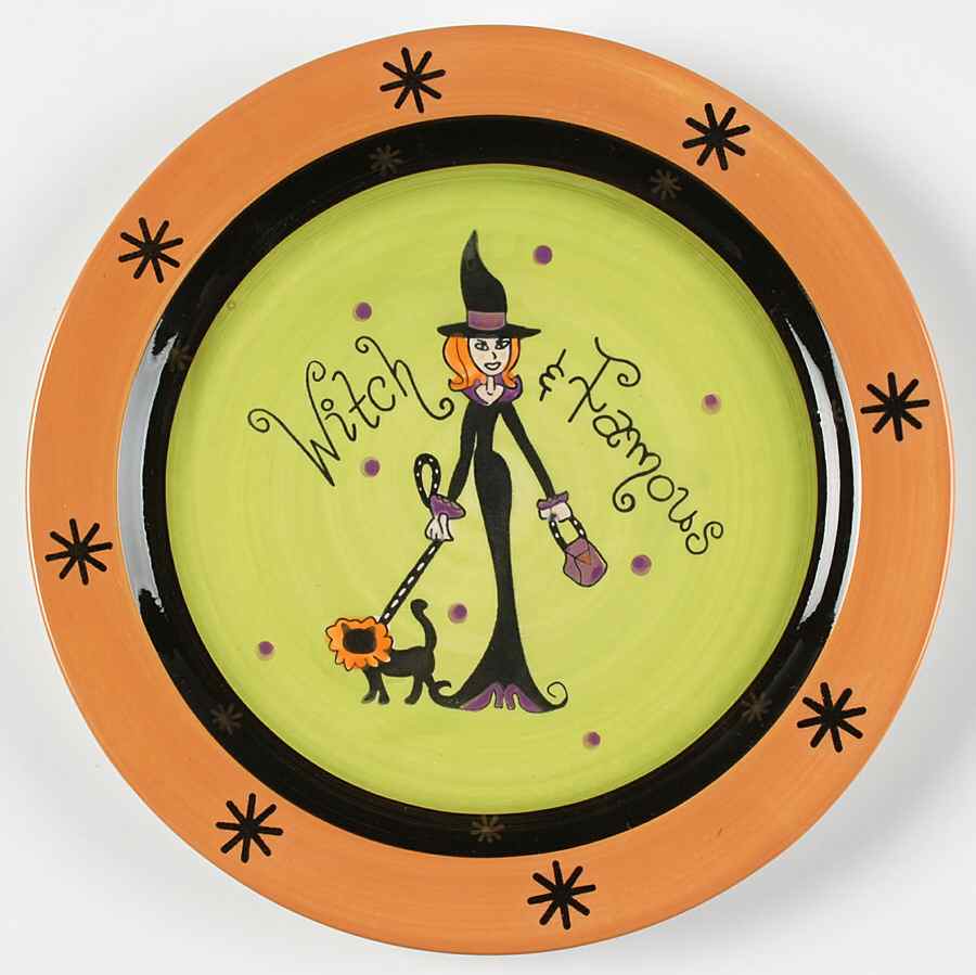 Vampy Halloween Salad/Dessert Plate by Certified International-1
