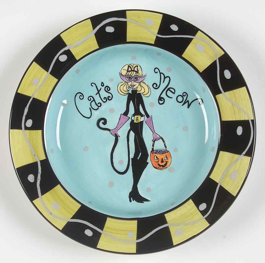 Vampy Halloween Salad/Dessert Plate by Certified International-1