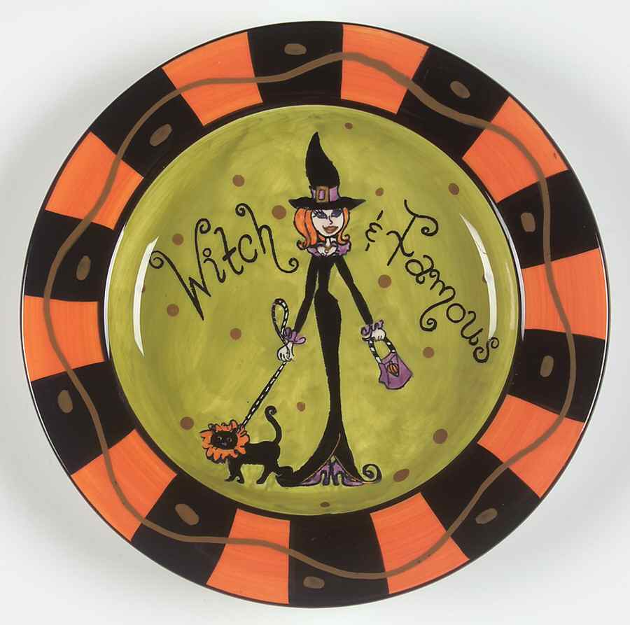 Vampy Halloween Salad/Dessert Plate by Certified International-1