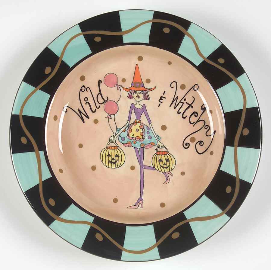 Vampy Halloween Salad/Dessert Plate by Certified International-1