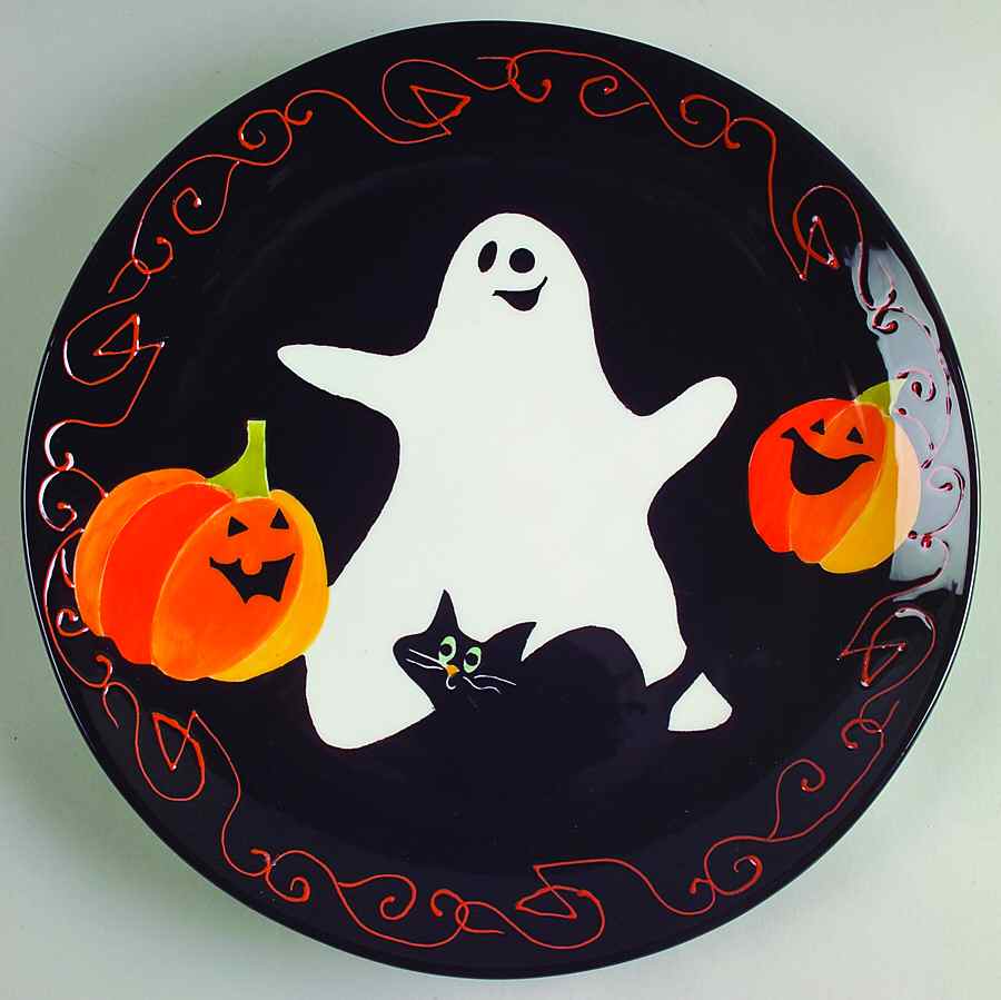 Midnight Halloween Dinner Plate by Certified International-1