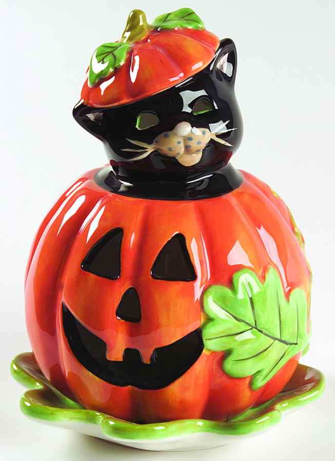 Midnight Halloween Figural 2 Piece Votive Candle by Certified International-1