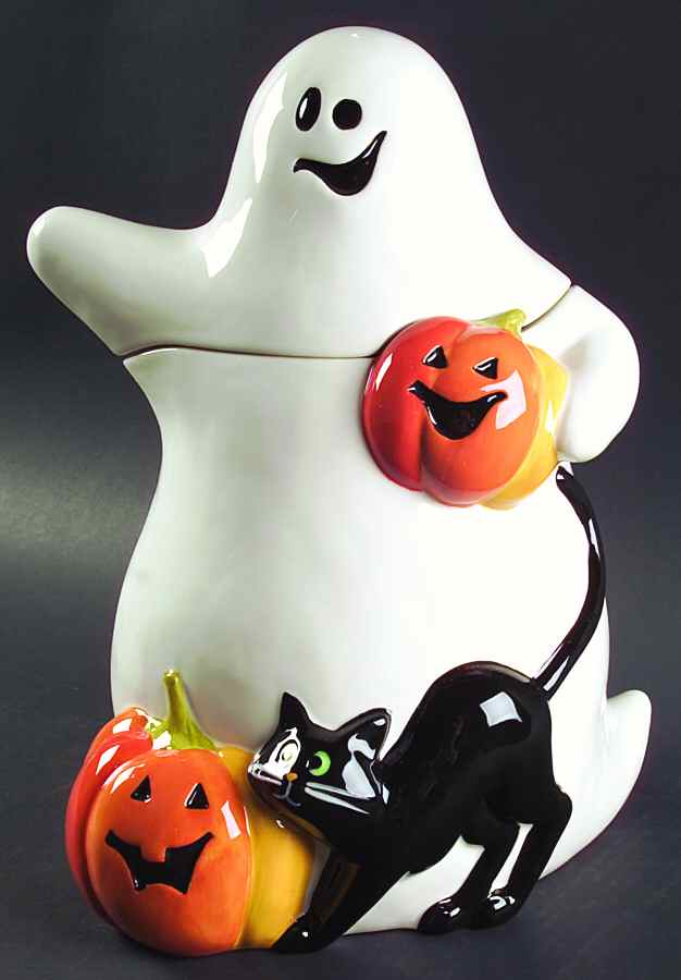 Midnight Halloween Figural Cookie Jar & Lid by Certified International-1