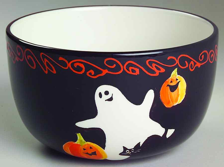 Midnight Halloween Individual Ice Cream Dish by Certified International-1