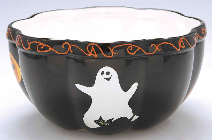 Midnight Halloween 10" Large Salad Serving Bowl by Certified International-1