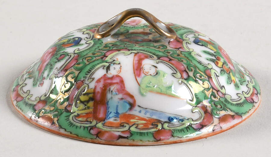 Rose Medallion (With People) Lid for Mini Sugar Bowl by China (Made in China)-1