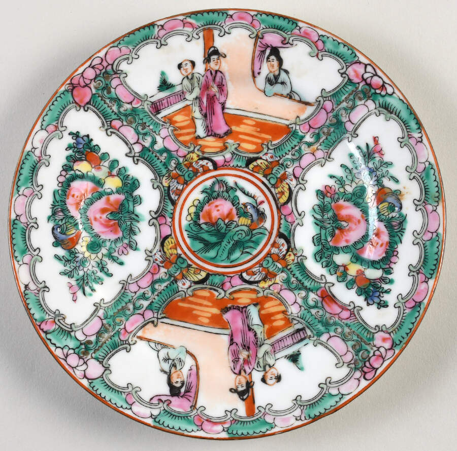 Rose Medallion (With People) Salad Plate by China (Made in China)-1