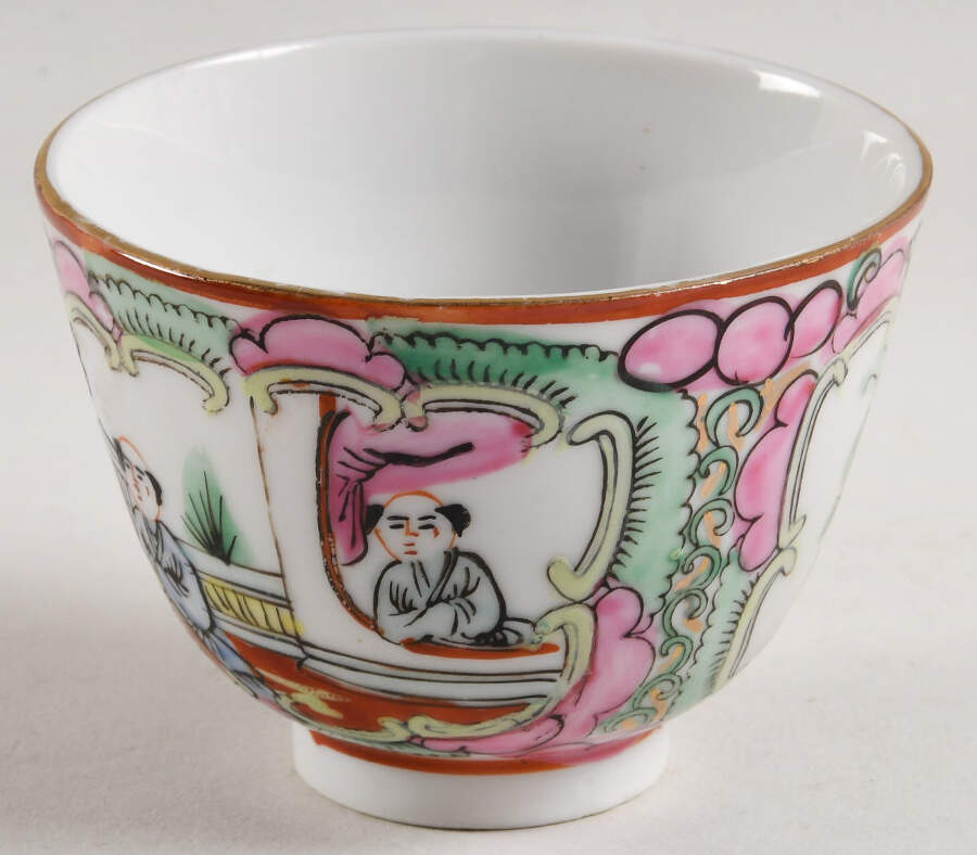 Rose Medallion (With People) Asian Teacup by China (Made in China)-1