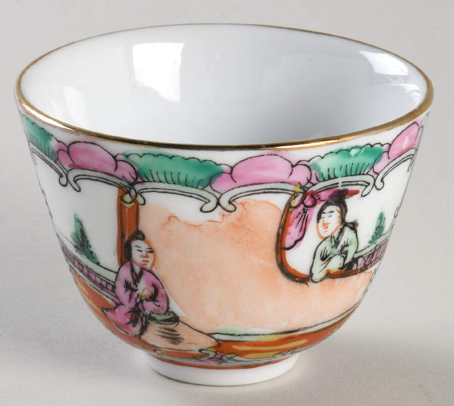 Rose Medallion (With People) Asian Teacup by China (Made in China)-1