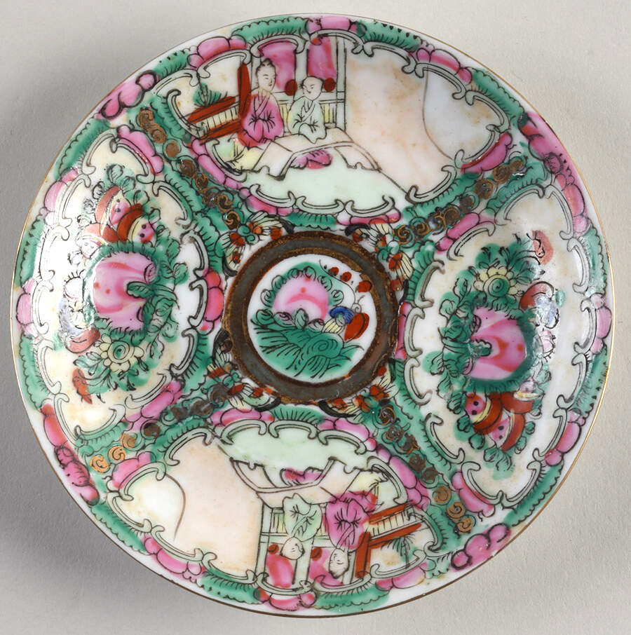 Rose Medallion (With People) Bread & Butter Plate by China (Made in China)-1