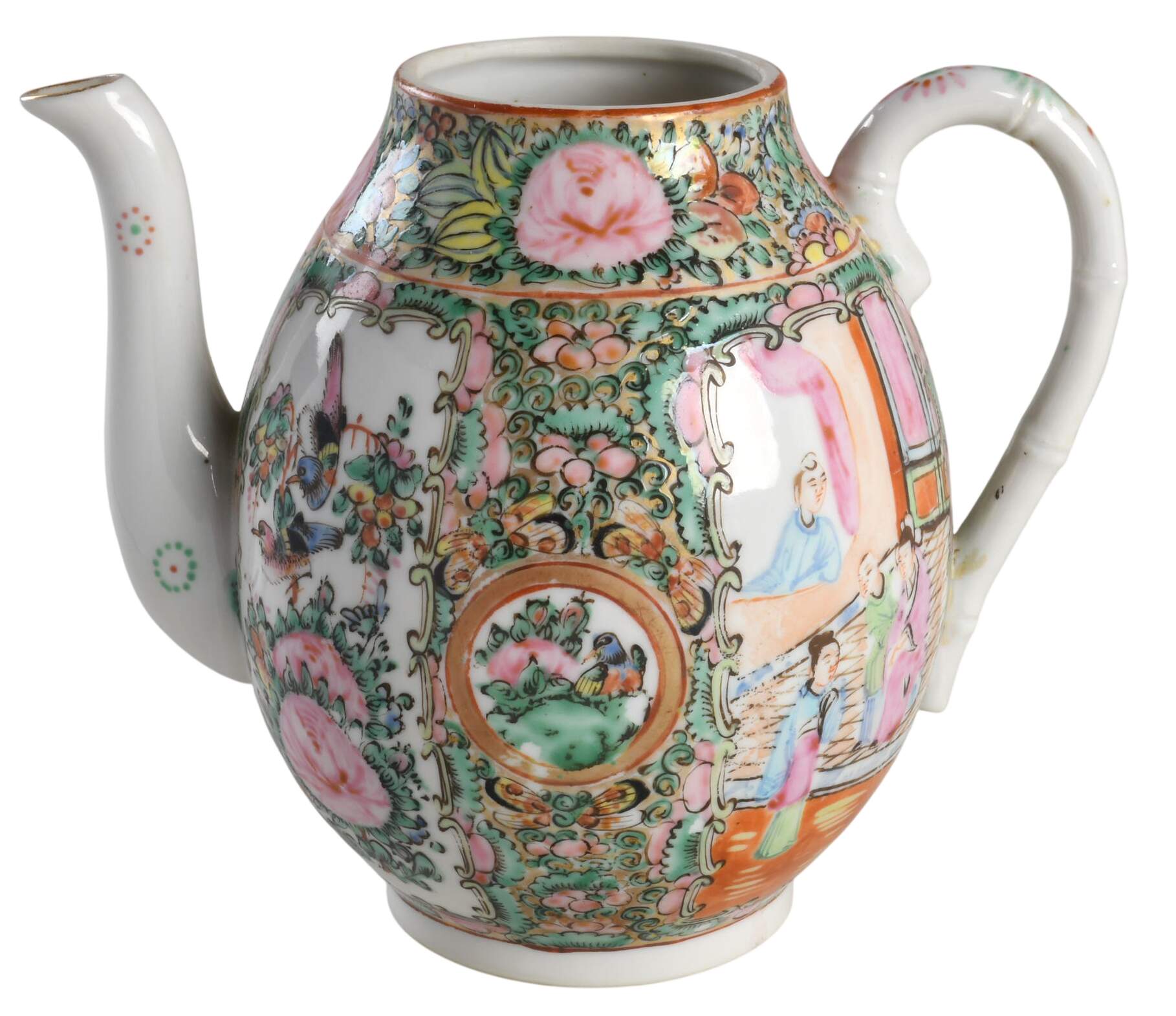Rose Medallion (With People) Coffee Pot No Lid by China (Made in China)-1