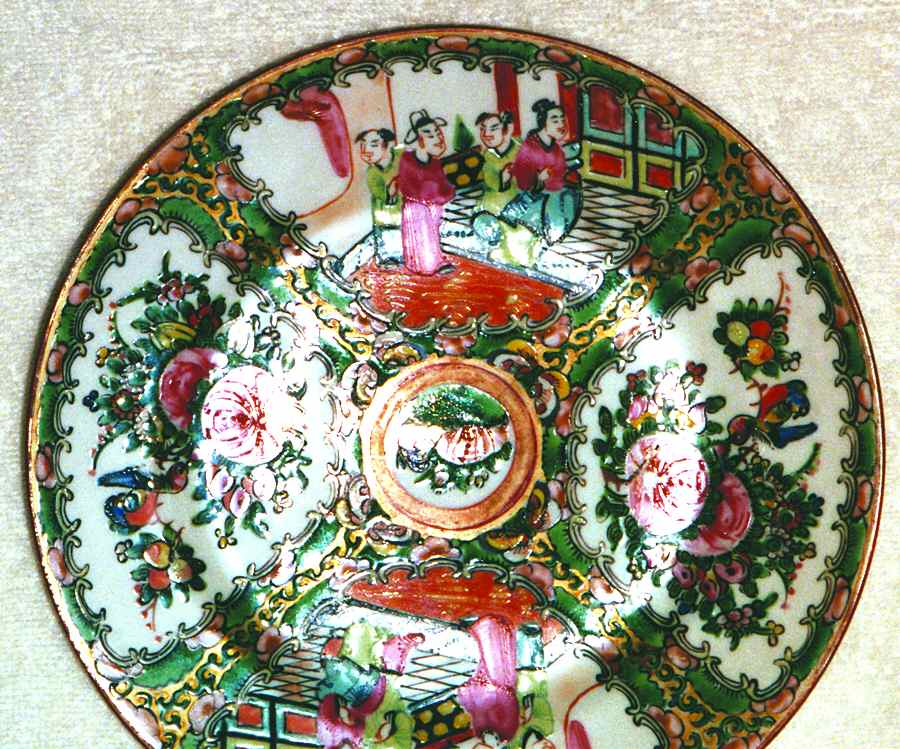Rose Medallion (With People) Bread & Butter Plate by China (Made in China)-1
