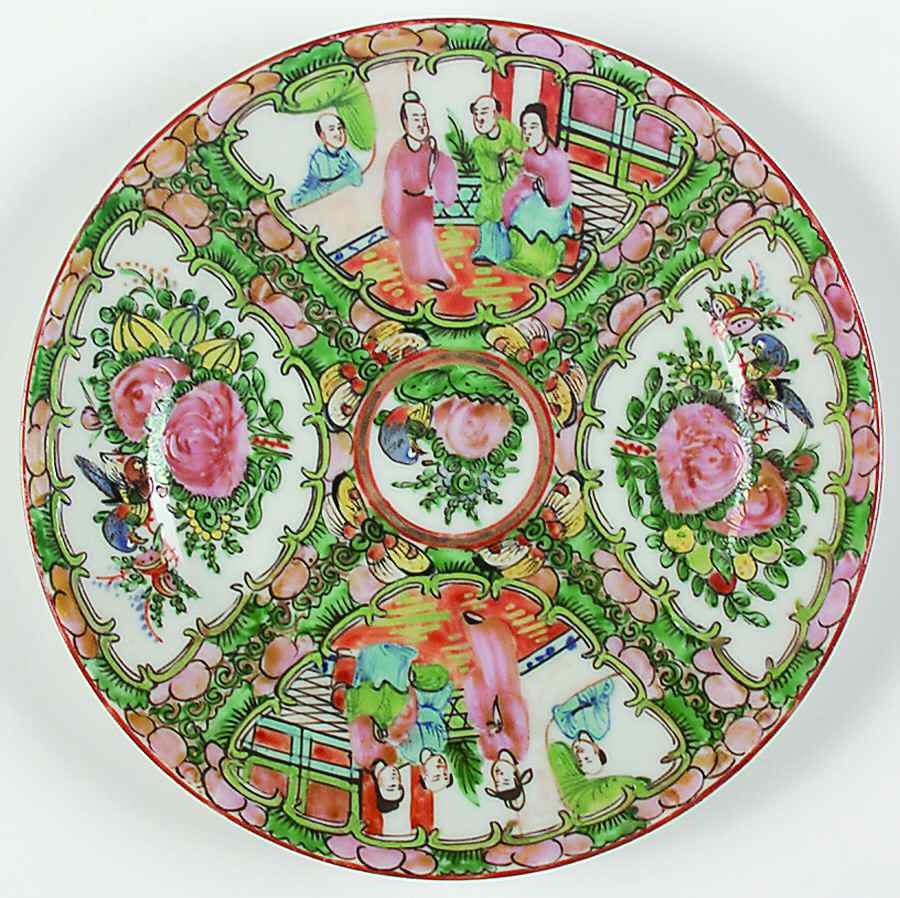 Rose Medallion (With People) Salad Plate by China (Made in China)-1
