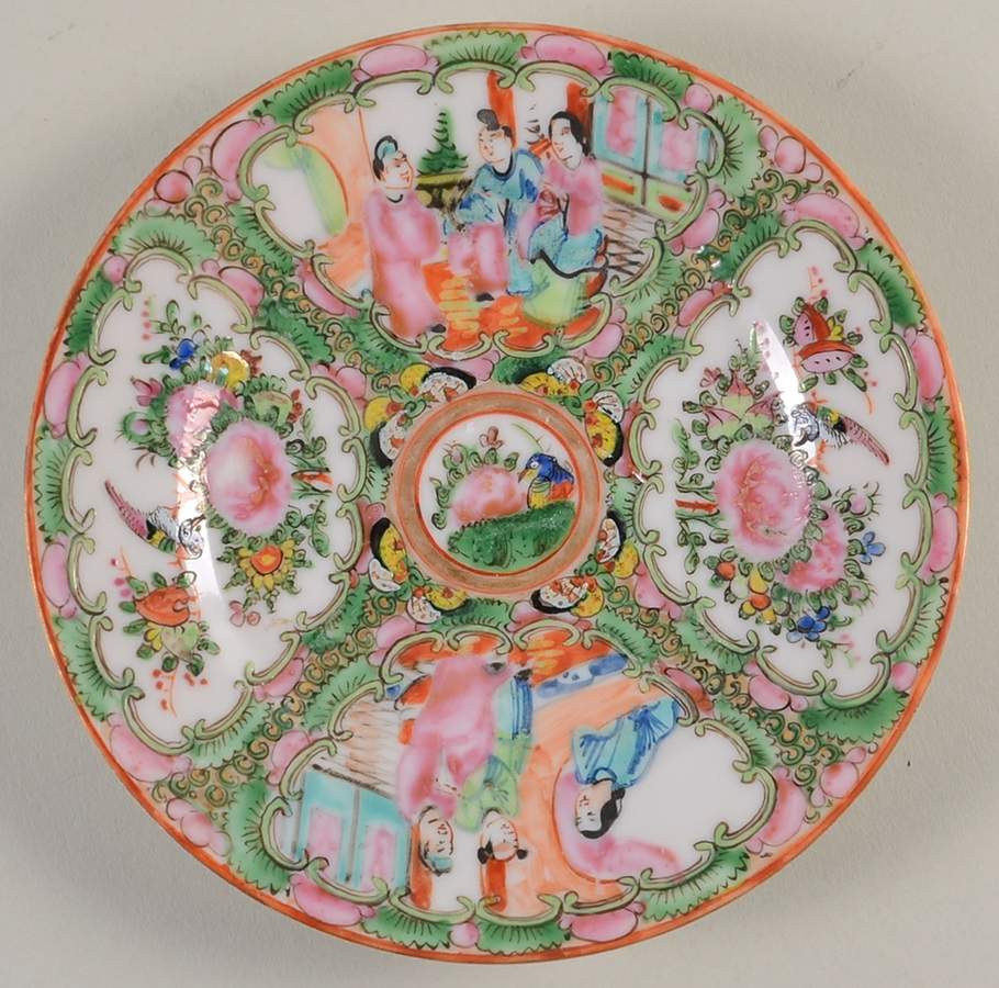 Rose Medallion (With People) Bread & Butter Plate by China (Made in China)-1