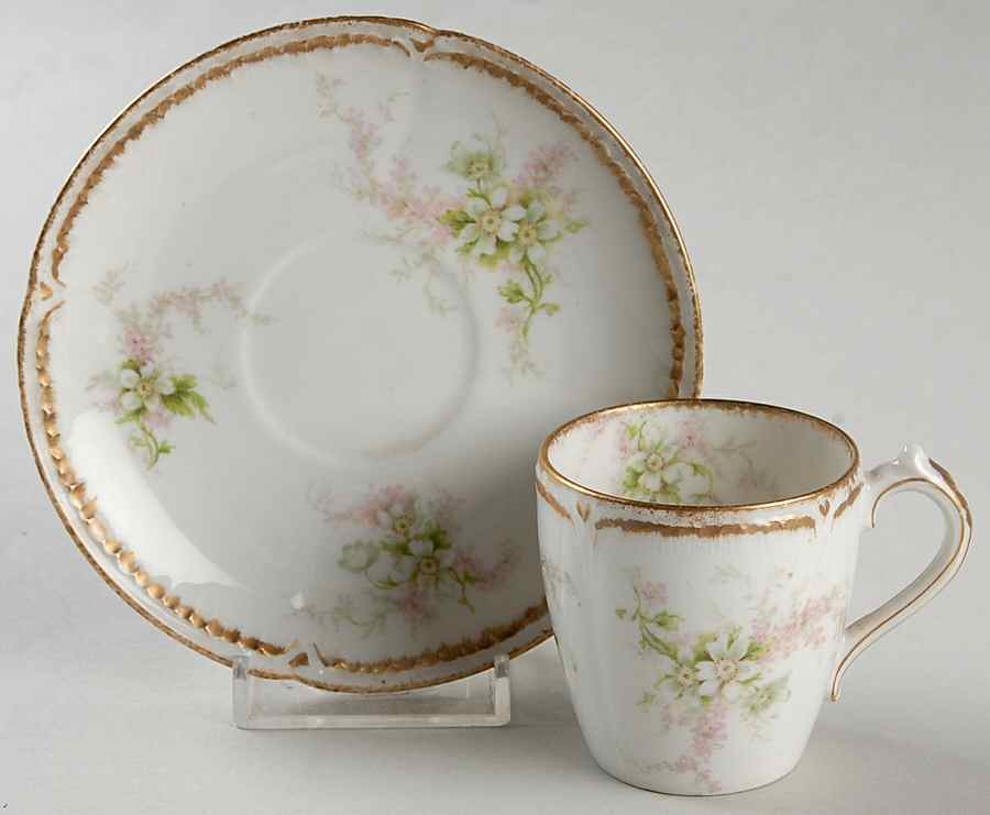 CHF1113 Flat Demitasse Cup & Saucer Set by Charles Field Haviland-1