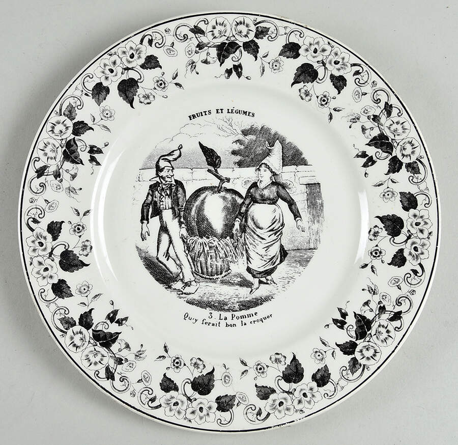 CRU2 Salad Plate by Creil & Montereau-1