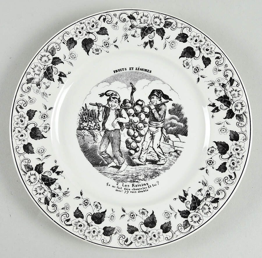 CRU2 Salad Plate by Creil & Montereau-1