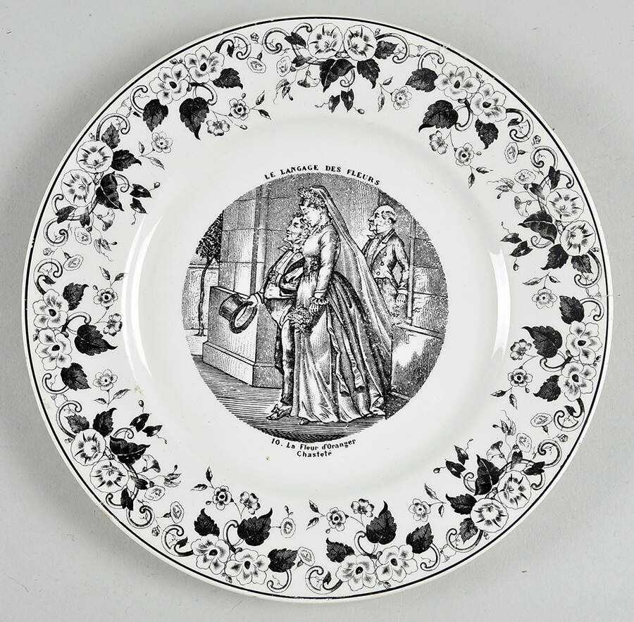 CRU2 Salad Plate by Creil & Montereau-1