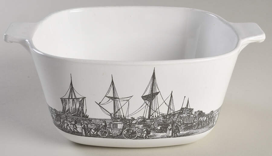 Renaissance 1.75 Quart Square Casserole No Lid by Corning Corelle-1