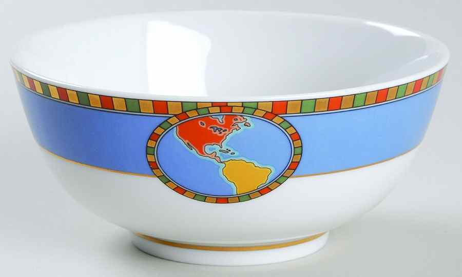 World Discovery Fruit/Dessert (Sauce) Bowl by Tiffany-1