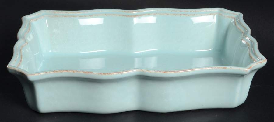 Impressions Robin's Egg (Blue) 11" Rectangular Baker by Casafina-1