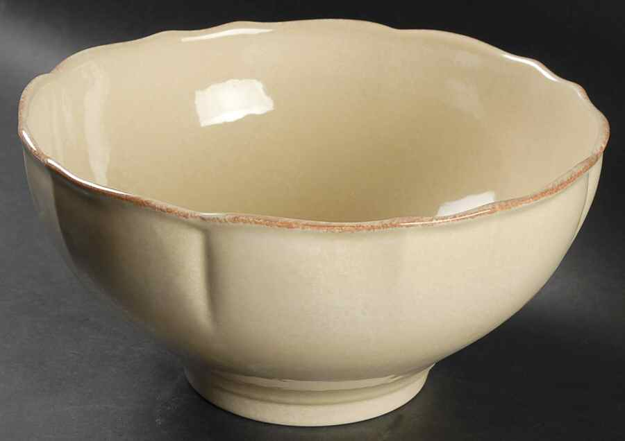 Impressions Buttercream (Yellow) 10" Round Serving Bowl by Casafina-1