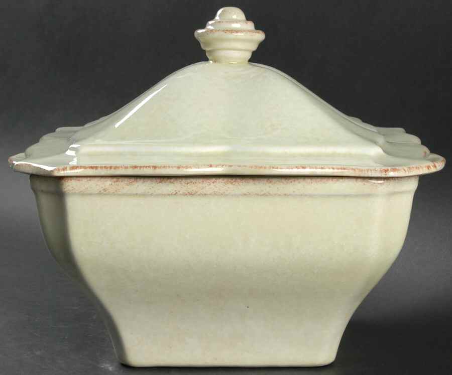 Impressions Celadon (Green) 3 Quart Square Casserole with Ceramic Lid by Casafina-1