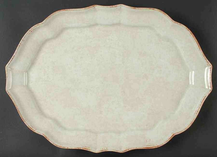 Impressions Celadon (Green) 17" Oval Serving Platter by Casafina-1